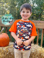 Load image into Gallery viewer, Halloween Train Raglan
