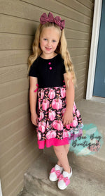 Load image into Gallery viewer, Blushing Pumpkins Bow Back Dress
