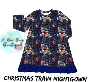 Christmas Train Nightgown