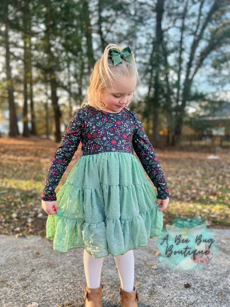 Winterberry Sage Swiss Dots Dress A Bee Bug Boutique Winterberry Sage Swiss Dots Dress A Bee Bug Boutique