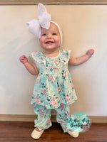 Load image into Gallery viewer, Spring Sage Floral Romper
