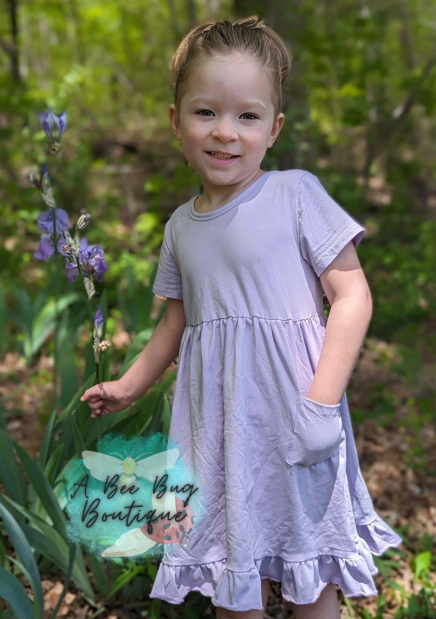 Lavender Pocket Dress