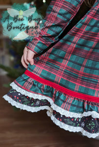 Classic Christmas Plaid Dress