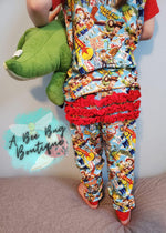 Load image into Gallery viewer, Toy Gang Ruffled PJ Set
