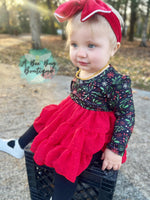 Load image into Gallery viewer, Winterberry Red Swiss Dots Dress
