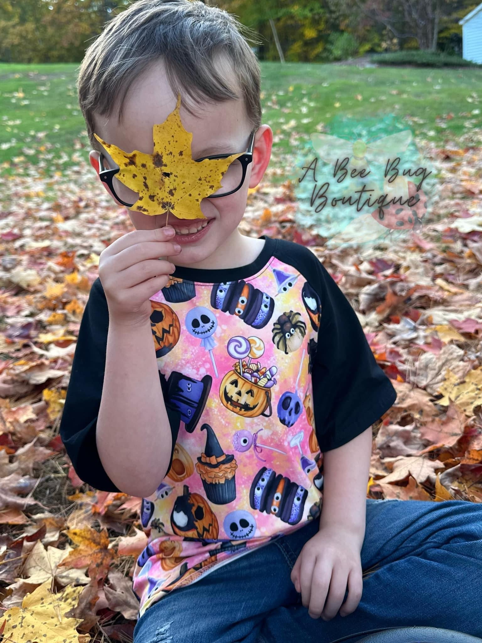 Trick or Treats Raglan Tee