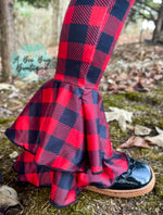 Load image into Gallery viewer, Buffalo Plaid Double Flares
