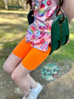 Load image into Gallery viewer, Neon Orange Biker Shorts
