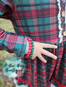 Classic Christmas Plaid Dress