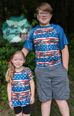 Load image into Gallery viewer, Freedom Cars Peplum Top
