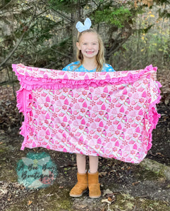 BIG (60” X 40”) Pink Sugar Cookies Blanket