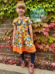 Autumn Splendor Button Dress