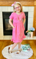 Load image into Gallery viewer, Bubblegum Pink Pocket Dress
