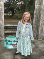 Load image into Gallery viewer, Spring Sage Floral Maxi Dress
