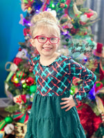 Load image into Gallery viewer, Holiday Sparkle Swiss Dots Dress
