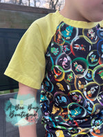 Load image into Gallery viewer, Pika Bubbles Raglan Tee

