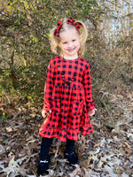 Load image into Gallery viewer, Buffalo Plaid Tunic Dress
