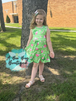 Load image into Gallery viewer, Watermelon Whirl Tiered Dress
