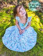 Load image into Gallery viewer, Spring Sage Floral Maxi Dress
