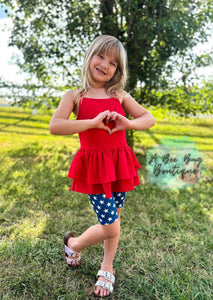 Old Glory Biker Shorts