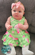 Load image into Gallery viewer, Watermelon Whirl Tiered Dress
