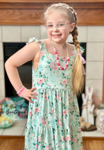 Load image into Gallery viewer, Spring Sage Floral Maxi Dress
