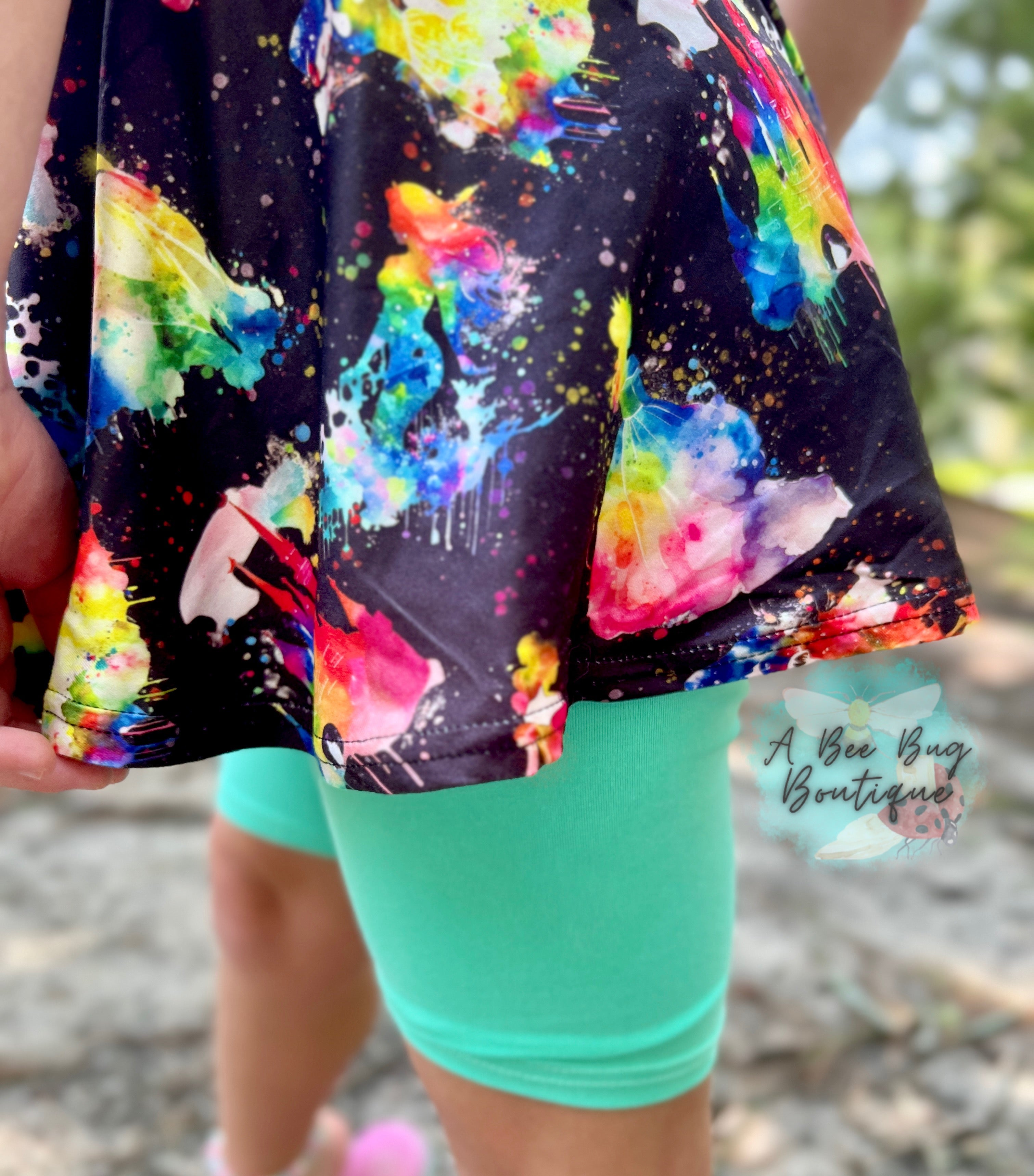 Watercolor Princess Peplum Top