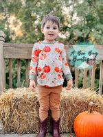 Load image into Gallery viewer, Olive Pumpkin Unisex Top
