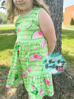 Load image into Gallery viewer, Watermelon Whirl Tiered Dress
