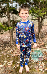 Load image into Gallery viewer, Christmas Train unisex pj set
