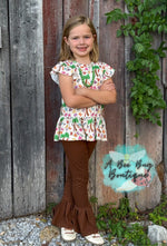 Load image into Gallery viewer, Alphabet Jungle Peplum Top
