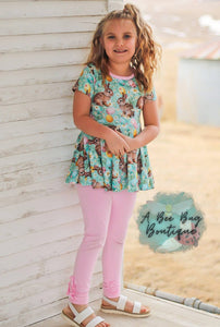 Hoppity Crossback Peplum Top