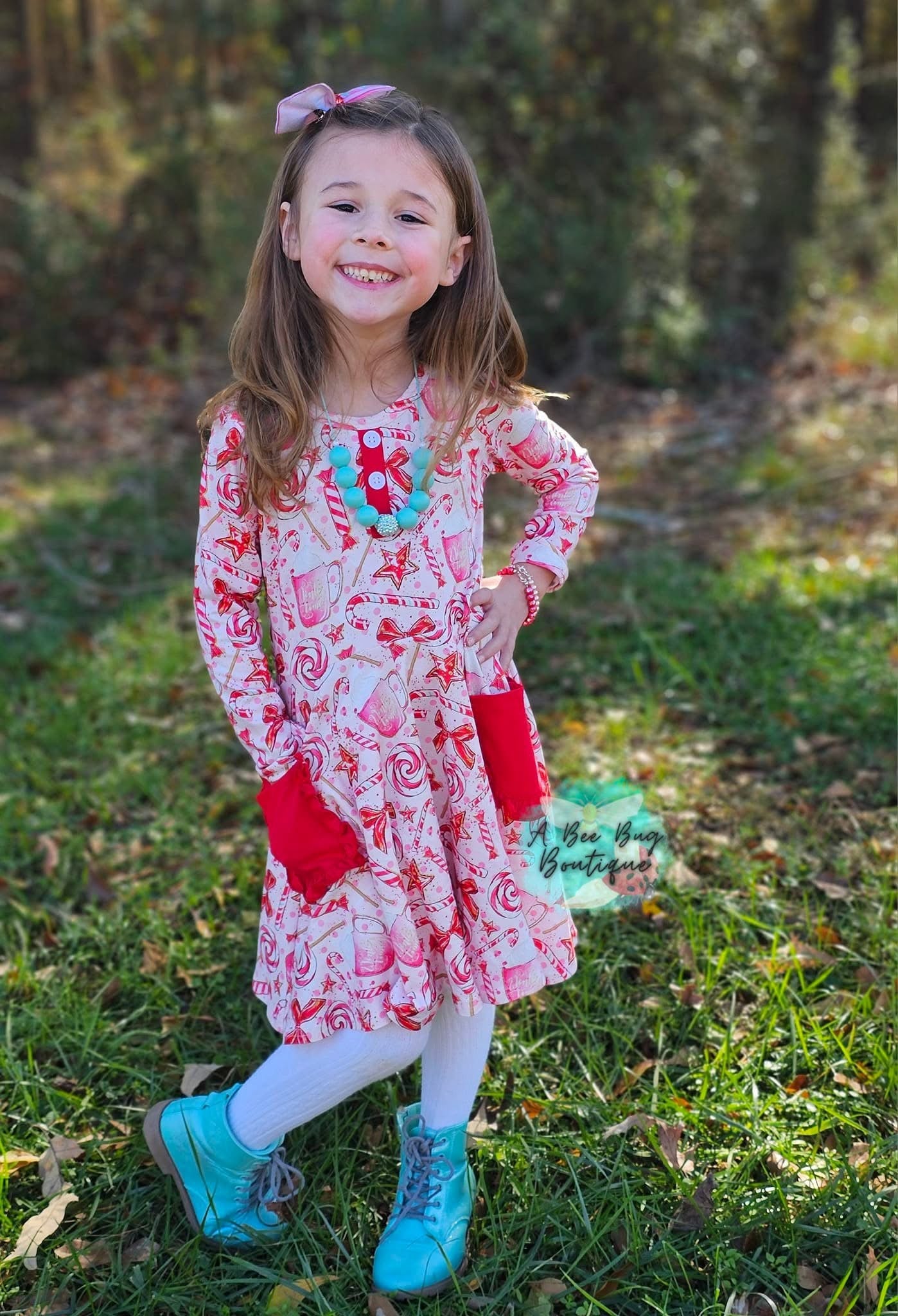 Pretty Peppermint Twirl Dress