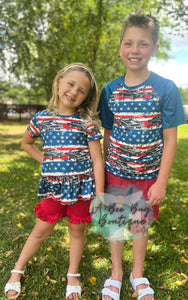 Freedom Cars Peplum Top