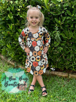 Load image into Gallery viewer, Halloween Donuts Dress
