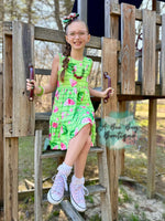 Load image into Gallery viewer, Watermelon Whirl Tiered Dress
