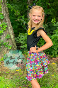 Neon Leopard Skort