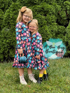 Pretty Pumpkins Twirl Dress