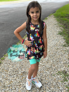 Watercolor Princess Peplum Top