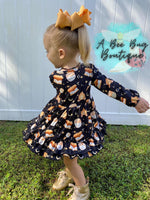 Load image into Gallery viewer, Bonfire S’more’s Ruffle Dress
