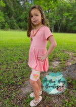Load image into Gallery viewer, Peach Bow Back Peplum

