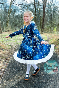 Snowflake Magic Crossback Twirl Dress