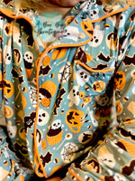 Load image into Gallery viewer, Spooky Sweets Button Up Bamboo Pj Set
