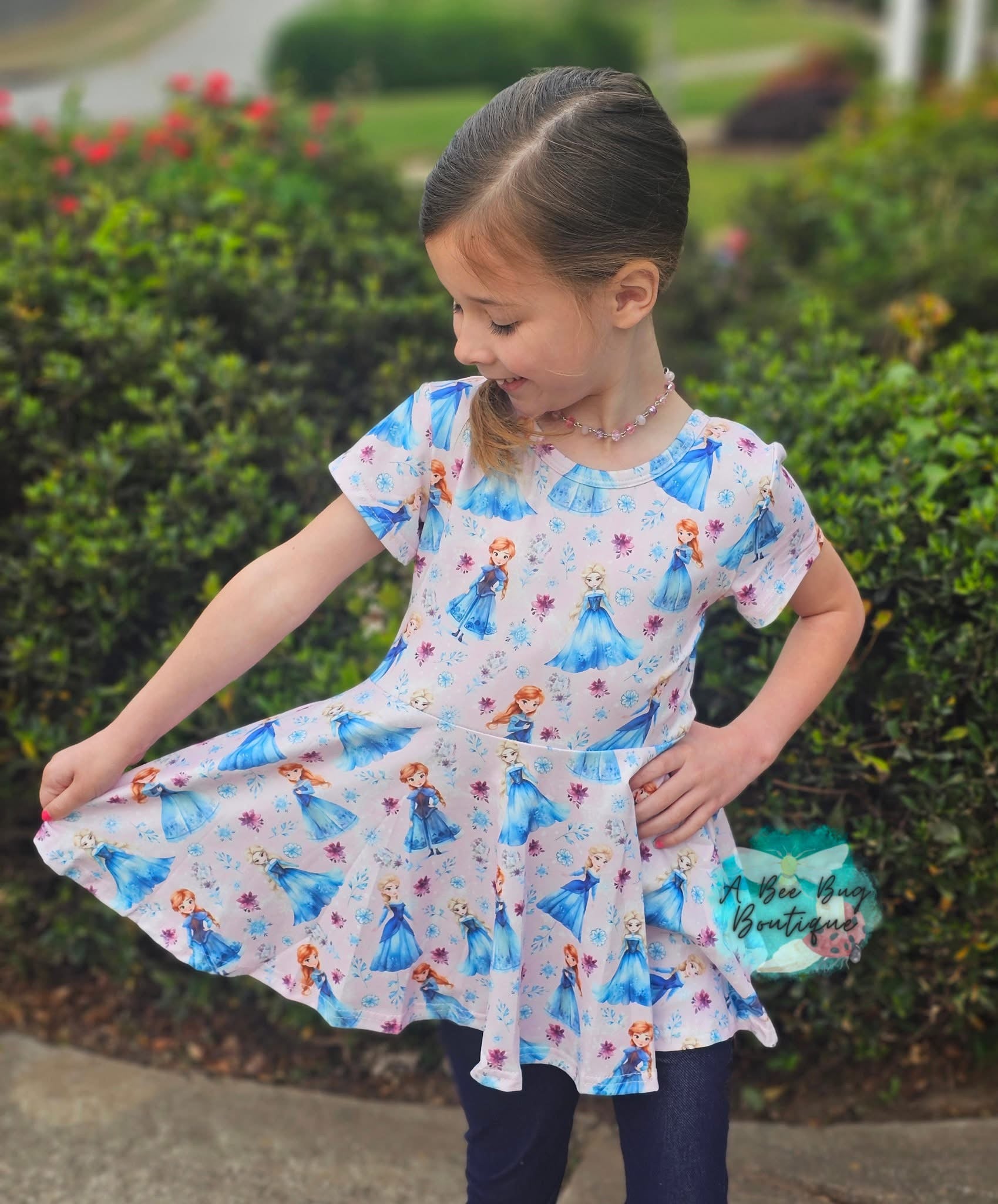Magical Freeze Bow Back Peplum