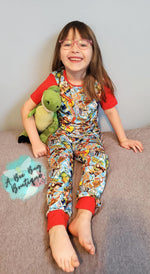 Load image into Gallery viewer, Toy Gang Ruffled PJ Set
