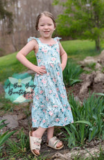 Load image into Gallery viewer, Spring Sage Floral Maxi Dress
