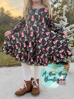 Load image into Gallery viewer, Nutcracker Christmas Twirl Dress
