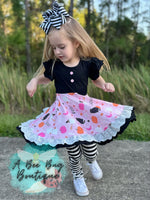 Load image into Gallery viewer, Too Cute to Spook Twirl Dress
