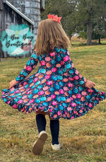 Load image into Gallery viewer, Pretty Pumpkins Twirl Dress
