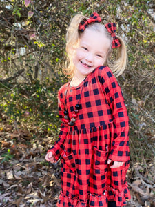 Buffalo Plaid Tunic Dress